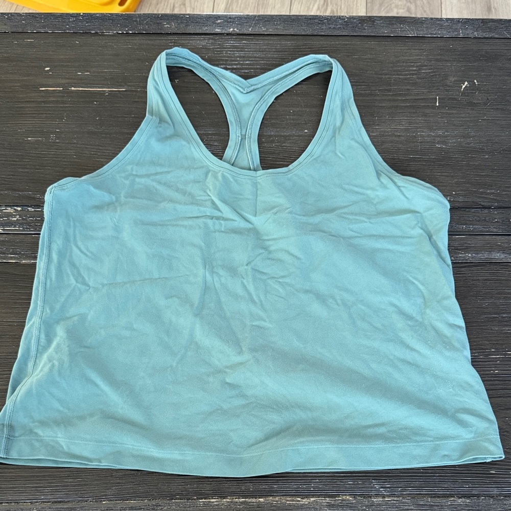 Lululemon size 18 Tidewater Teal Cool Racerback Short Tank Top